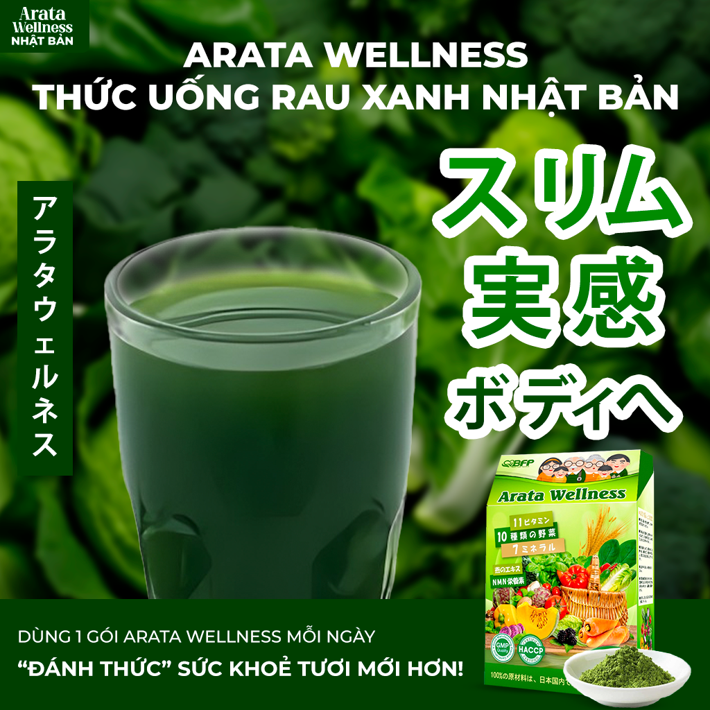 MỖI NGÀY 1 GÓI ARATA WELLNESS “ĐÁNH THỨC” SỨC KHỎE TƯƠI MỚI HƠN