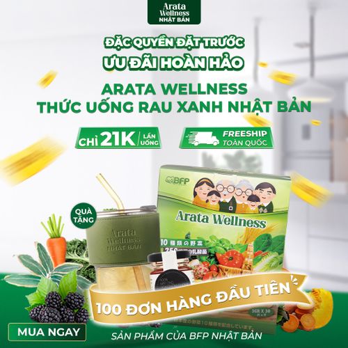 Arata Wellness Thức Uống Rau Xanh từ Nhật Bản