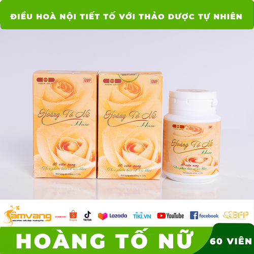 Hoàng Tố Nữ Điều Hòa Nội Tiết Tố Với Thảo Dược Tự Nhiên Hộp 60 Viên